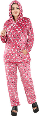 NACNO Women Printed Multicolor Top & Pyjama Set