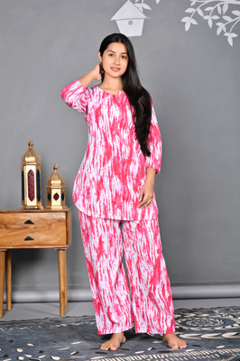 DreamBe Women Nighty Set(Pink)