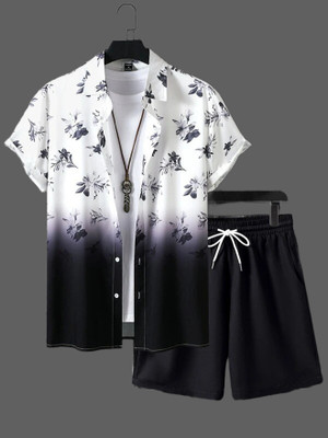 GLORI STAR Men Printed Multicolor Night Suit Set