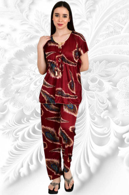 OneTip Women Printed Multicolor Shirt & Pyjama set