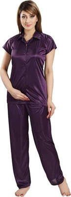 harni Women Self Design Multicolor Night Suit Set