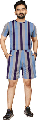 nivafashion Men Printed Multicolor Night Suit Set