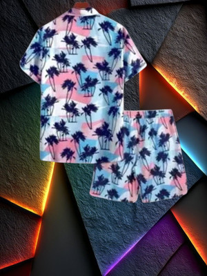 7starenterprise7 Men Printed Multicolor Night Suit Set