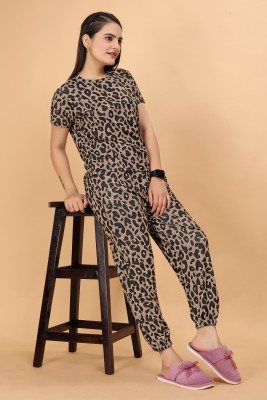 DADX Women Printed Multicolor Top & Pyjama Set