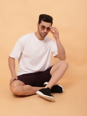 Timyka Men Solid Multicolor Top & Shorts Set