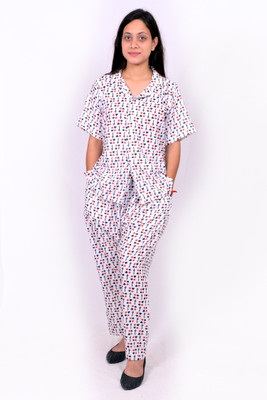 tilism Girls Printed Multicolor Night Suit Set
