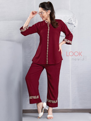 TRUNDZ Shirt Palazzos Co-ords Set