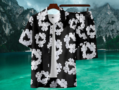 BS Enterprise Men Printed Multicolor Top & Shorts Set