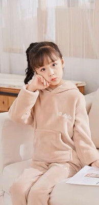 Stem Rope Boys & Girls Printed Pink Night Suit Set