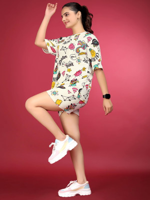 JK Creation Women Nightdress(Multicolor)