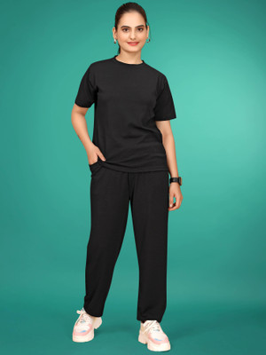 SAKARMAA Solid Women Track Suit