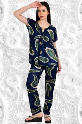 HouseOfCommon Women Printed Multicolor Night Suit Set