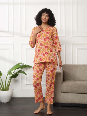 Banno's Swagger Women Floral Print Multicolor Top & Pyjama Set