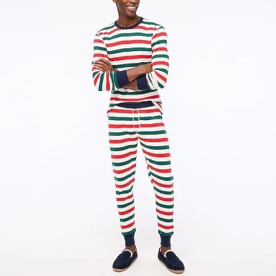 miniPRICE Men Striped Multicolor Night Suit Set