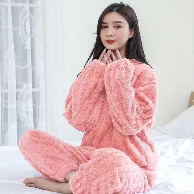 Lugo Women Self Design Pink Night Suit Set