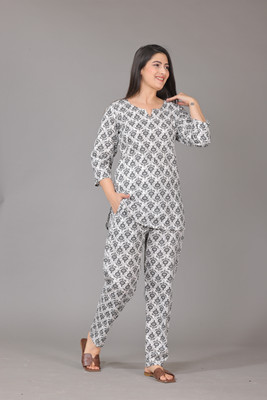 Newturn Women Ethnic Top Pant Set