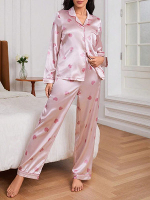 Vc Creation Hub Women Solid Multicolor Night Suit Set