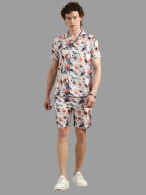 FrostNFold Men Printed Multicolor Night Suit Set