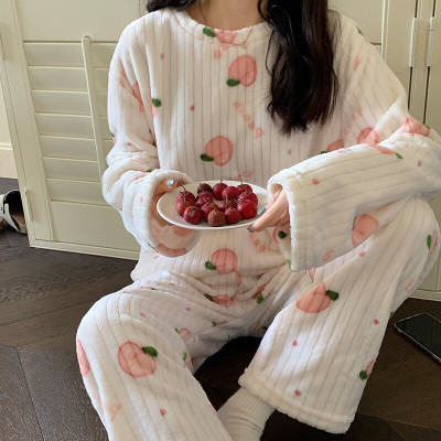 Lugo Women Printed White Night Suit Set