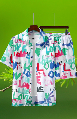 DHAMELIYA ENTERPRISE Men Printed Multicolor Top & Shorts Set
