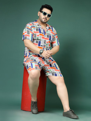RIGO Men Printed Multicolor Night Suit Set