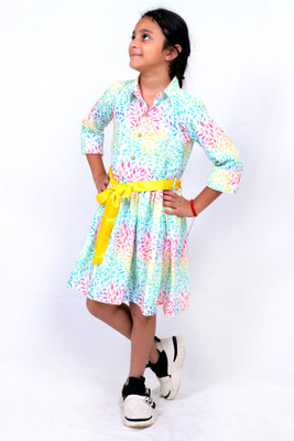 tilism Girls Printed Multicolor Night Suit Set