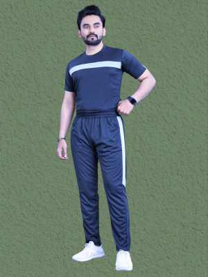 Bajrangfab Men Colorblock Blue Night Suit Set