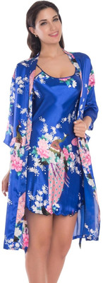 TASN Women Nighty Set(Blue)