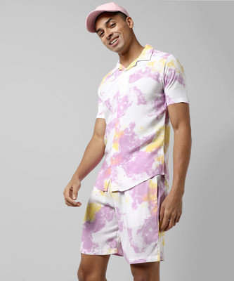 CAMPUS SUTRA Men Printed Multicolor Night Suit Set