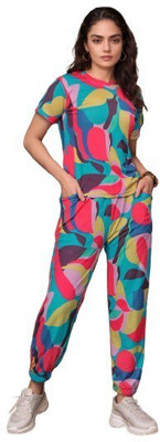 Amreliya Enterprise Women Printed Multicolor Night Suit Set