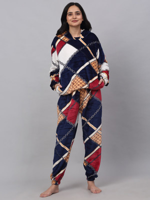 Klotthe Women Printed Multicolor Night Suit Set