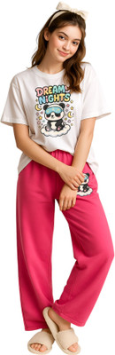 Shonisha Women Printed Multicolor Top & Pyjama Set
