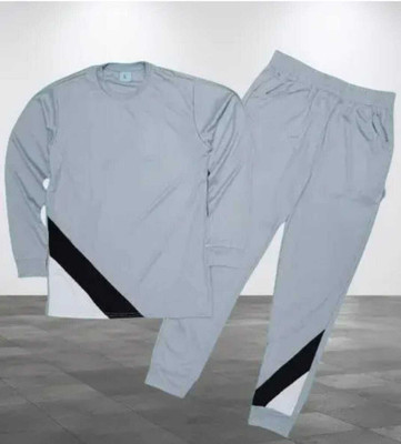 Purvansh Creation Men Self Design Grey Top & Pyjama Set