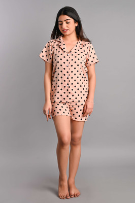 RAHUL TRADERS Women Printed Multicolor Top & Shorts Set