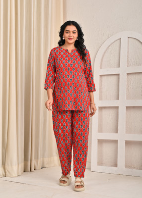 Miss Rekha Women Printed Blue Night Suit Set