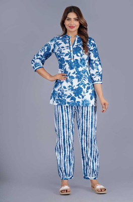 GURUDM Women Kurti Pant Set