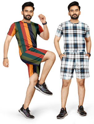 MISHITASALES Men Printed Multicolor Night Suit Set