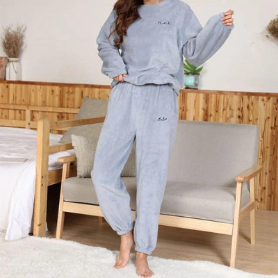 NANOEDGE COLLECTION Women Solid Light Blue Night Suit Set