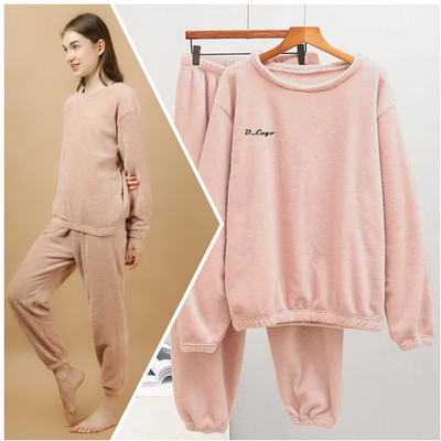 NANOEDGE COLLECTION Women Solid Pink Night Suit Set