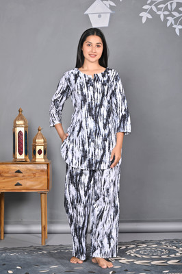DreamBe Women Nighty Set(Black)