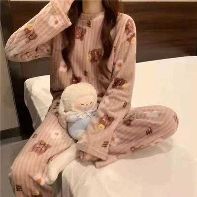 Uttam Women Floral Print Brown Top & Pyjama Set