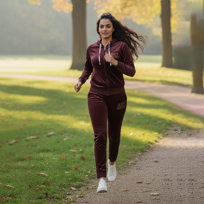 IKHATI Women Solid Purple Top & Pyjama Set