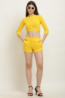 UNIVERSALS TRADERSS Top Regular Shorts Co-ords Set