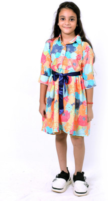 tilism Girls Printed Multicolor Night Suit Set