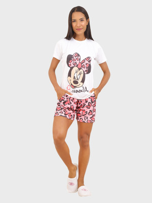 ENZO UNITY Women Printed Multicolor Top & Shorts Set