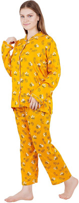 SDGP Women Printed Multicolor Shirt & Pyjama set