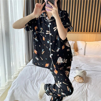 Lugo Women Printed Multicolor Night Suit Set