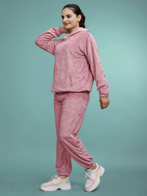SAKARMAA Women Self Design Purple Top & Pyjama Set