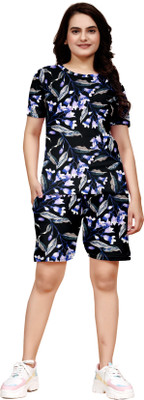 VMENTERPRISE Women Printed Multicolor Night Suit Set