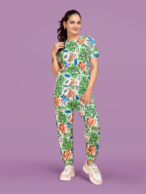 JK Creation Women Nighty Set(Multicolor)